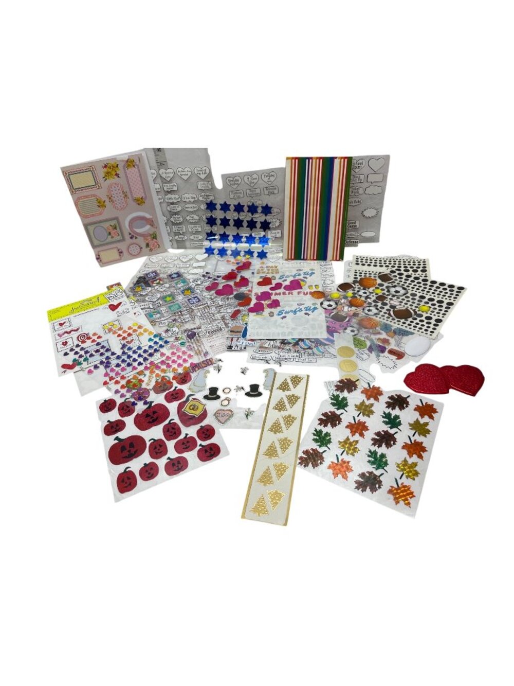 Assorted Decorative Stickers Set For Scrapbooking Journaling & Crafting Projects